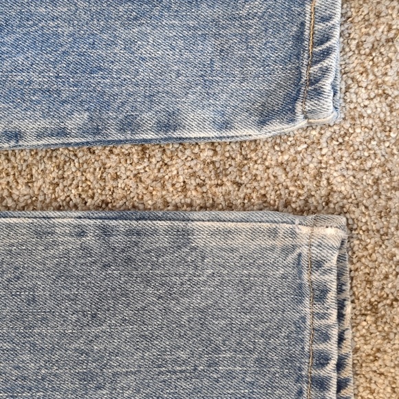 Men's Wrangler distressed regular fit blue jeans size 32X32 - Picture 7 of 12